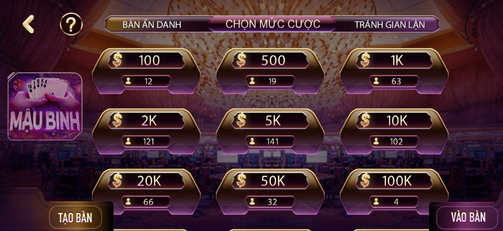 Quy định về tiền cược trong cổng game Gemwin