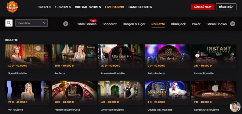 Casino trực tuyến tại MU9 Fun