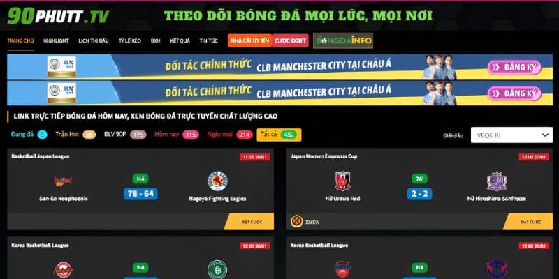 90phutt.tv địa chỉ xem bóng đá mọi lúc mọi nơi