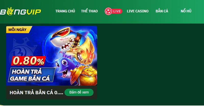 Giới thiệu về game bắn cá BongVIP