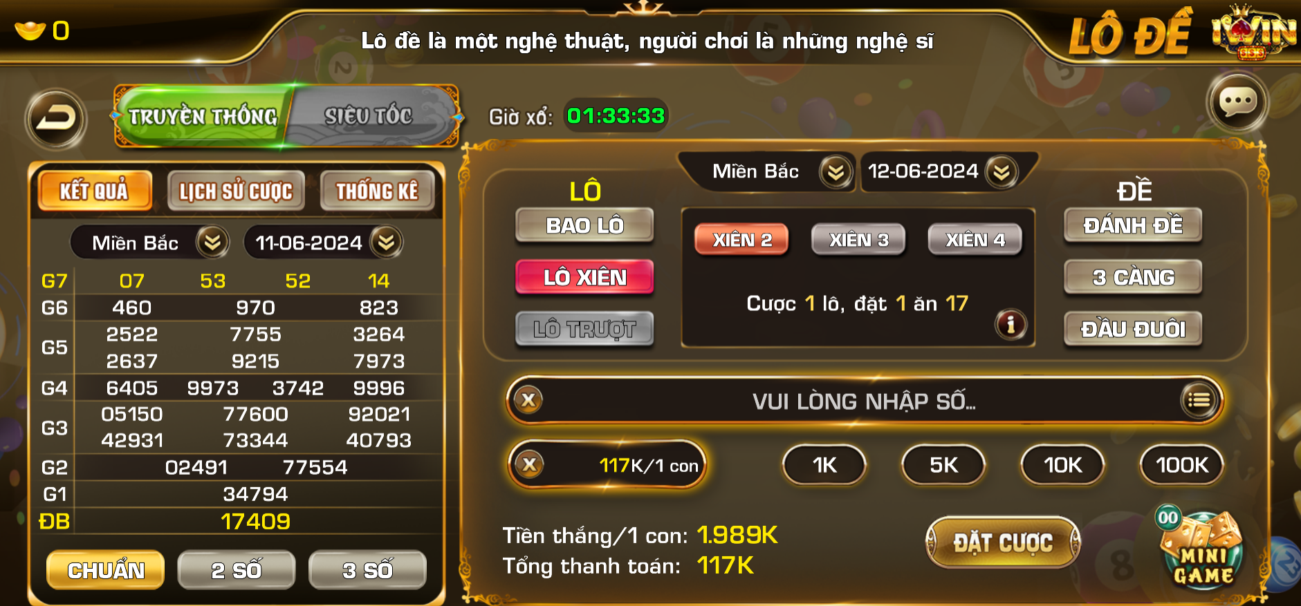 Chơi Lô Đề tại iWin: đa dạng hình thức cá cược