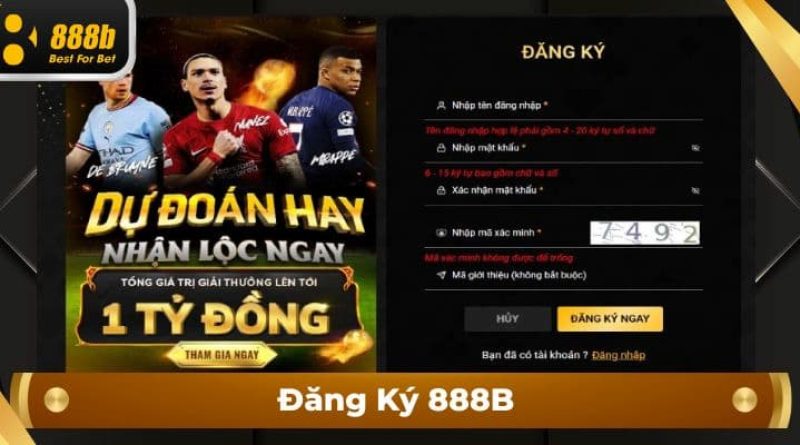 Đăng ký 888b: Hướng dẫn chi tiết & ưu đãi hấp dẫn