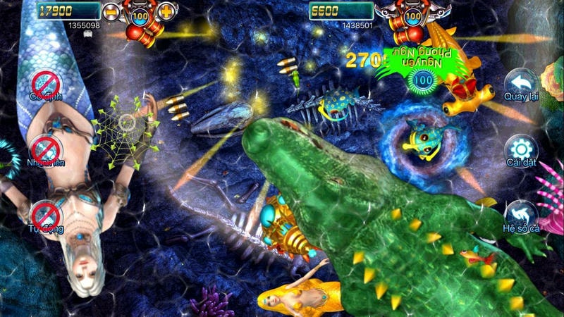  Hình đại dương trong Bắn Cá Thần Tài tại cổng game nohu.