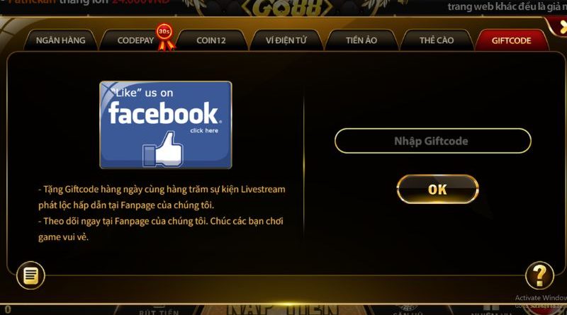 Giao dịch nạp tiền Go88 dễ dàng chỉ trong vài bước đơn giản